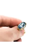 Ring Vintage Aquamarine 14K Yellow gold vrc253y